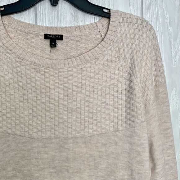 Talbots Cream Ivory Long Sleeve Sweater Size 2X NWT - Picture 2 of 6
